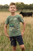Boys Kids Thomas Cook Joey Short Sleeve Tee Tshirt - Light Green