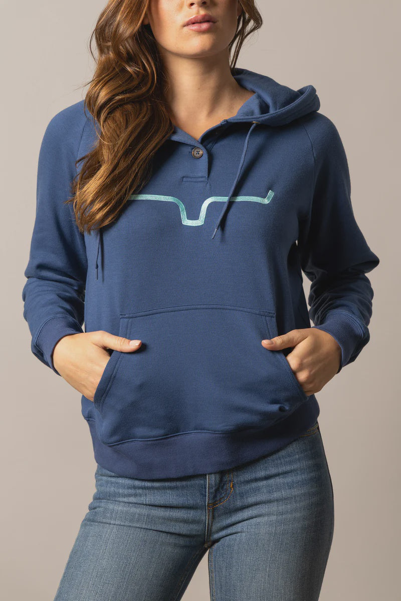 Womens Kimes Ranch Kenzie Pullover Hoodie Jumper - Dark Blue