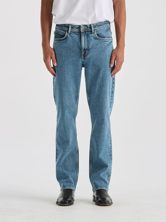 Mens Lee Rider L101 Straight Blue Stone Jean (7444445724749)