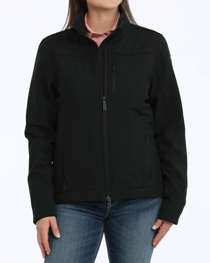 Ladies Cinch Larissa Bonded Jacket- Black