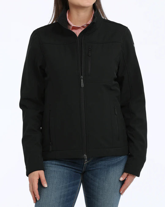Ladies Cinch Larissa Bonded Jacket- Black