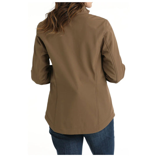 Ladies Cinch Concealed Carry Bonded Softshell Jacket - Brown (7453073375309)