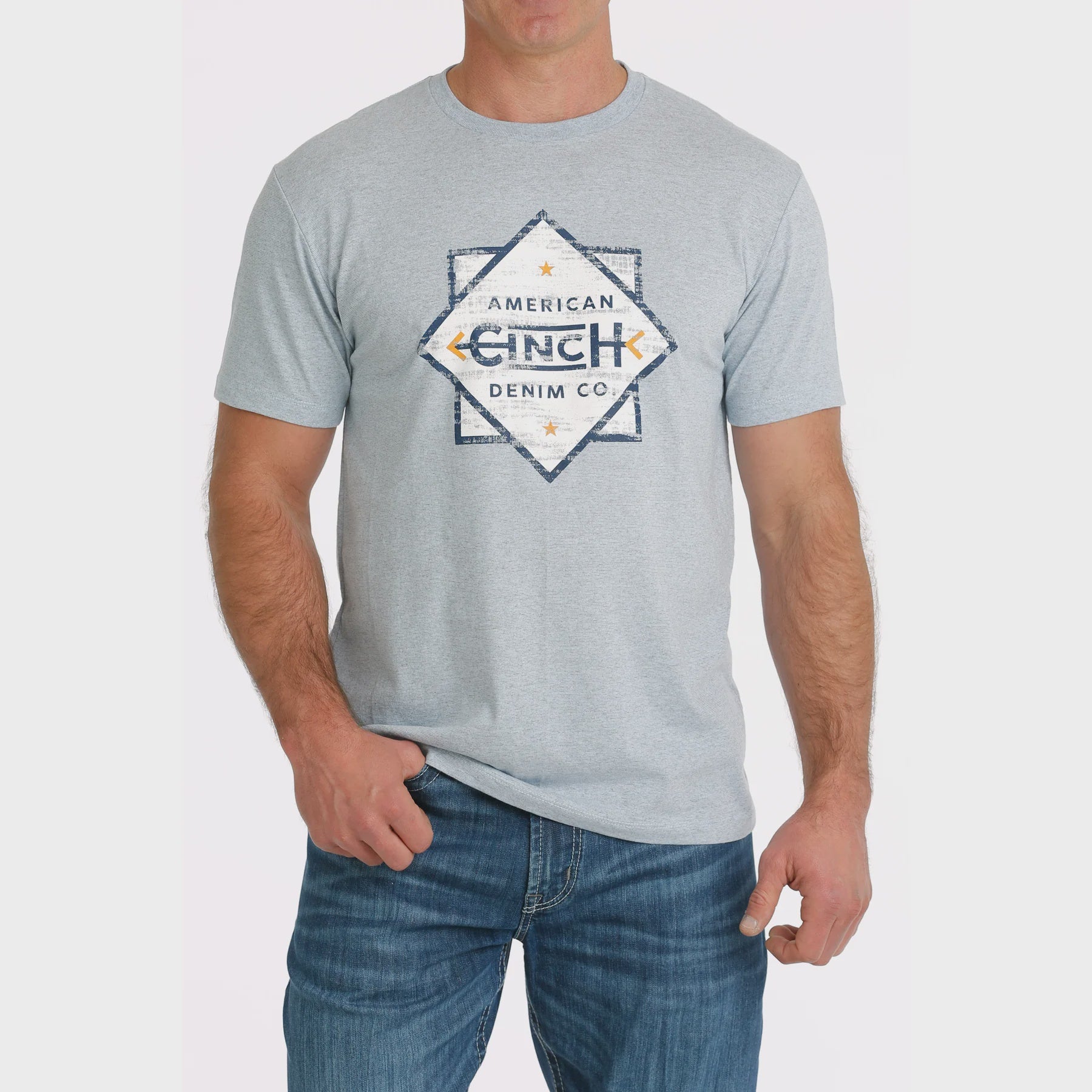 Mens Cinch American Denim Co Tee Tshirt - LTB (7223356260429)