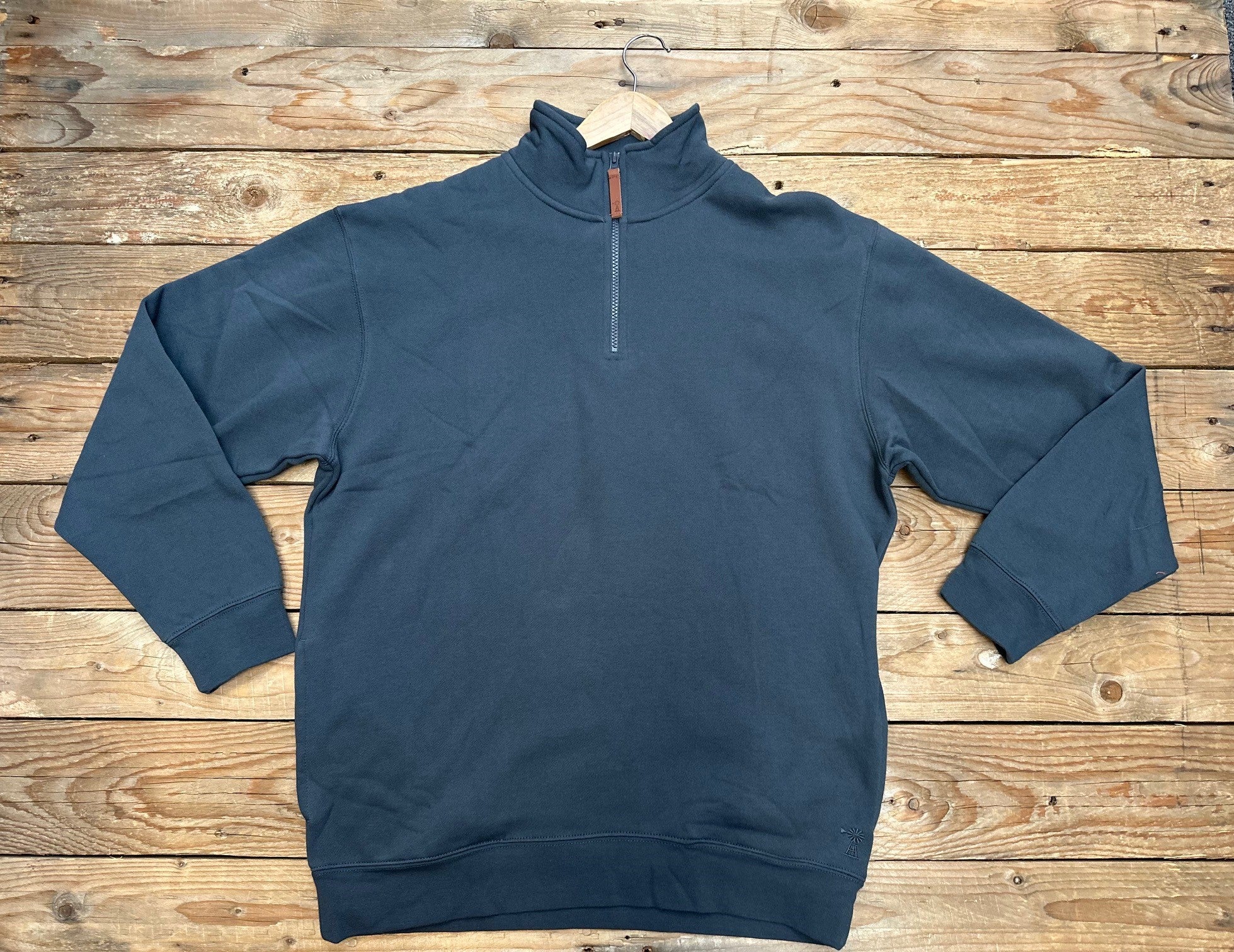 Mens Pilbara Classic Zipper Pullover - Gunmetal (6857709420621)