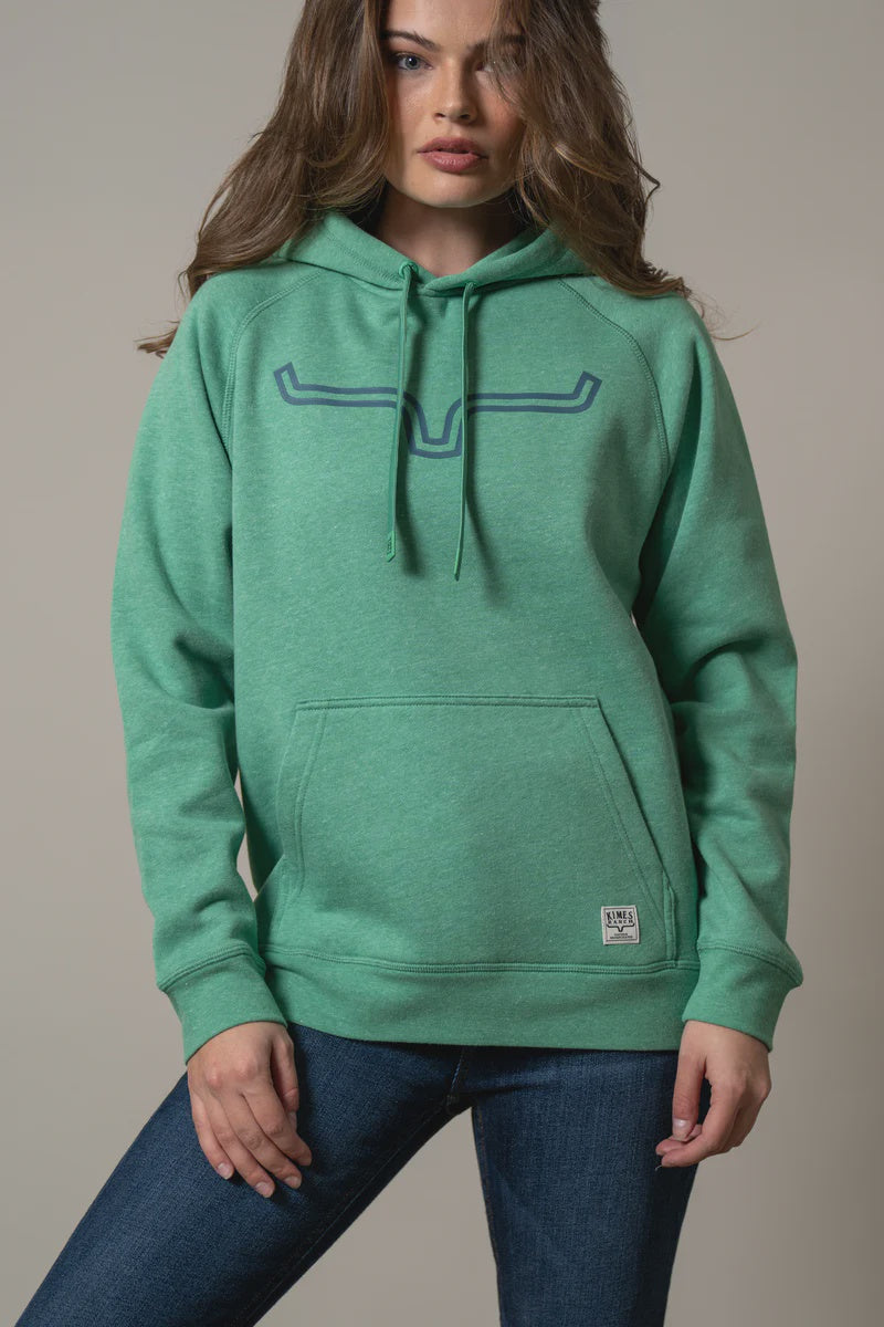 Womens Kimes Outlier Pullover Hoodie Jumper - Kelly Green