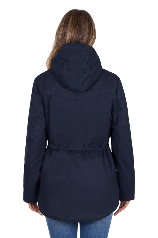 Womens Pure Western Lilith Canvas Jacket - Navy