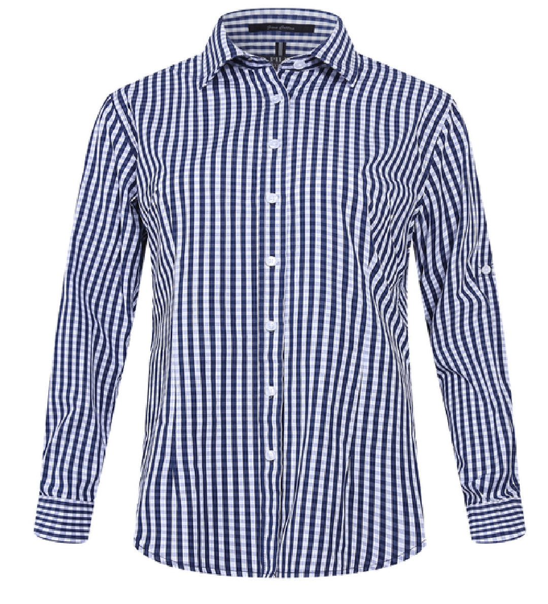 Ladies Pilbara Check L/S Shirt - Pink / Navy / Emerald / Blue