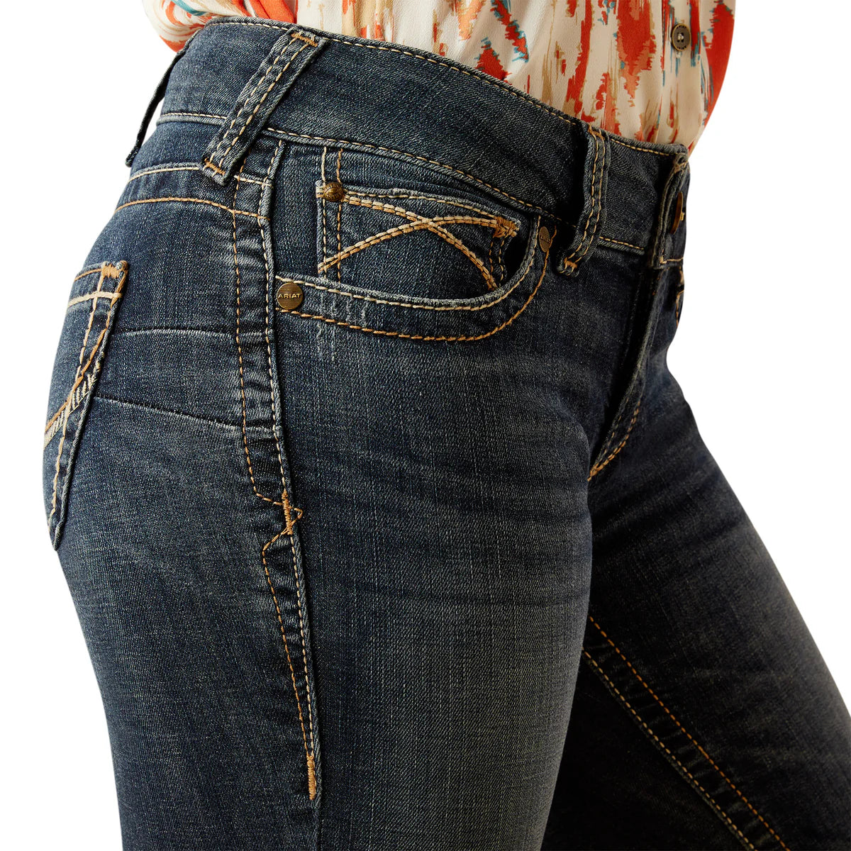 Womens Ariat Lilla Mid Rise Boot Cut Jean - Missouri (7586132230221)