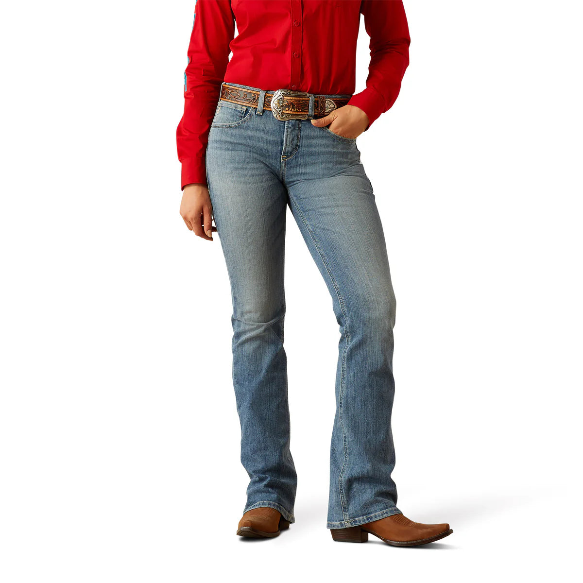 Womens Ariat Cecilia High Rise Boot Cut Jean - Veracruz (7586132131917)