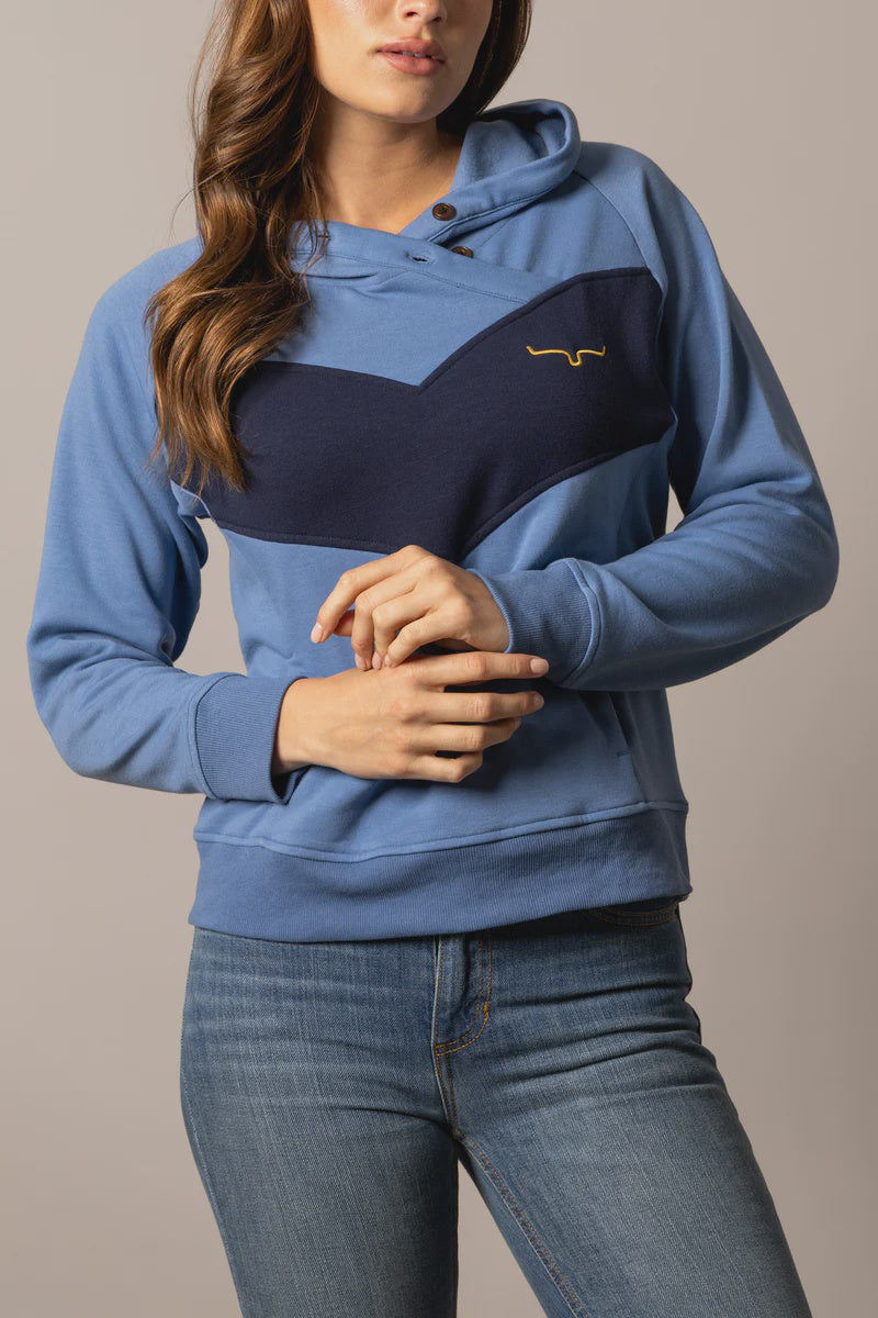 Womens Kimes Ranch Stella Classic Pullover Hoodie - Blue