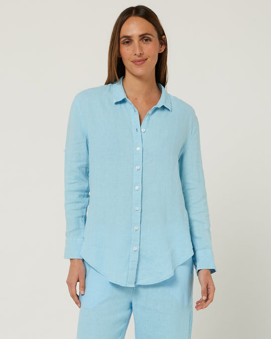 Womens Pilbara Florence Classic Linen Shirt - Choose Colour