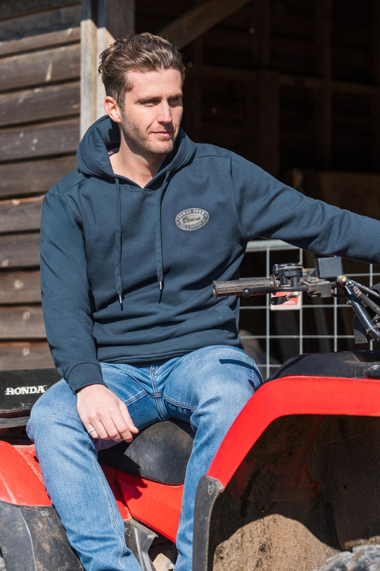 Mens Thomas Cook Heritage Oval Hoodie Pullover Jumper - Navy
