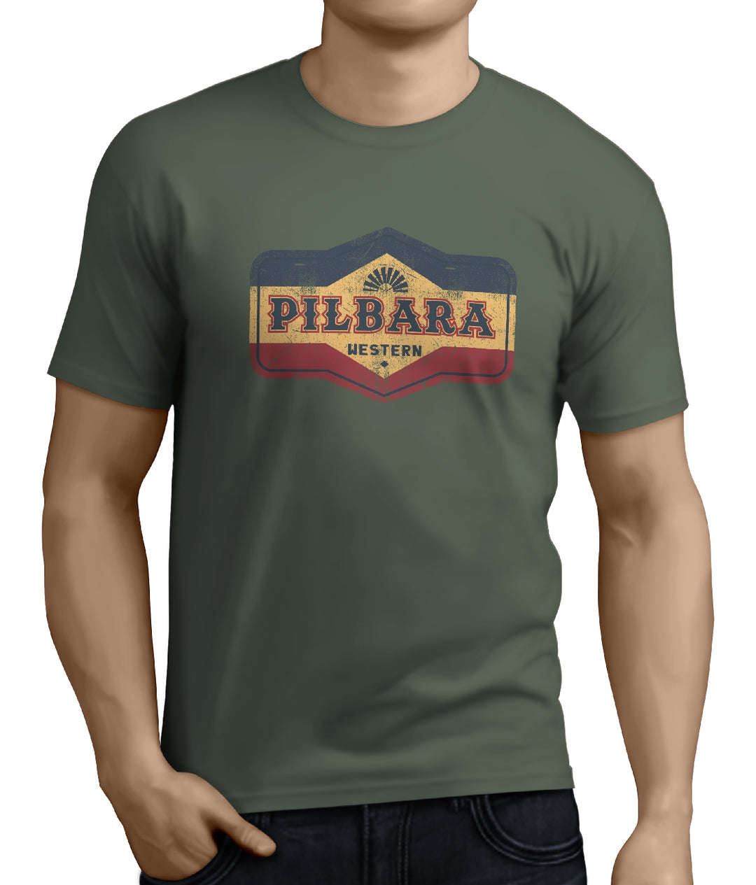 Mens Pilbara Oil Can Tee Tshirt - Choose Colour