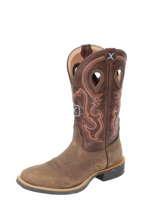 Mens Twisted X 12" Tech X2 Western Boot - Dark Brown / Dark