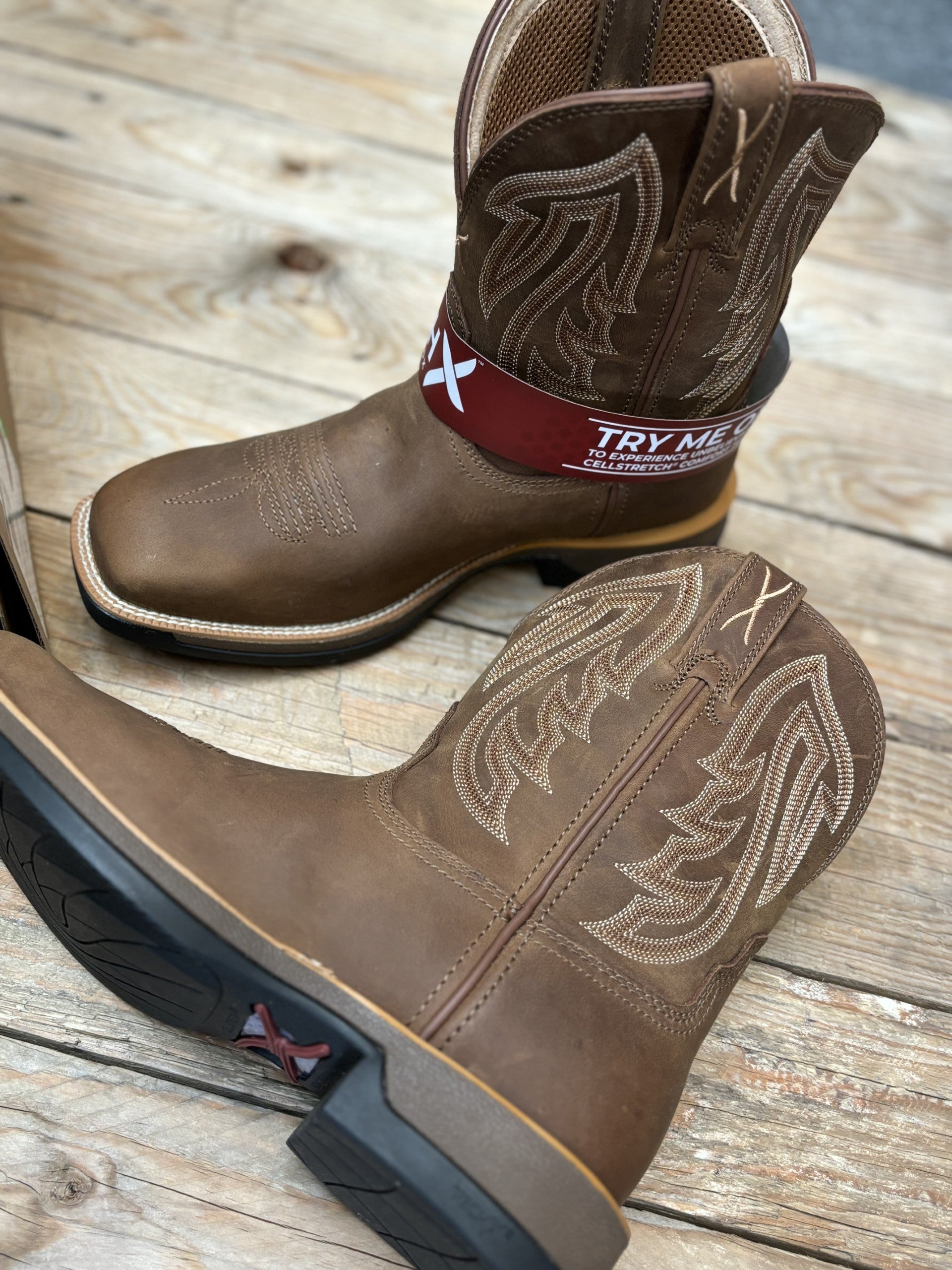 Mens Twisted X 9"Tech X1 Boot - Coffee (7222402875469)