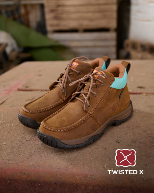 Womens Twisted X All Around Work Boot - Oiled Saddle / Aruba