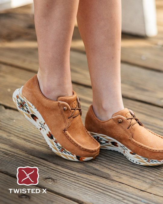 Womens Twisted X Ultralite X Casual Lace up Shoe - Caramel