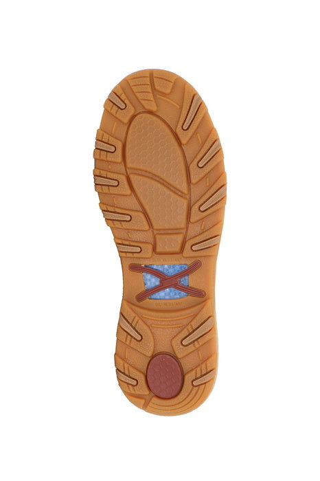 Womens Twisted X Wave Cell Stretch Slip on Moc Shoe - Brown / Bronze