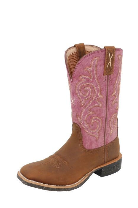 Womens Twisted X 11" Tech X2 Western Boot - Russet Brown / Dusty