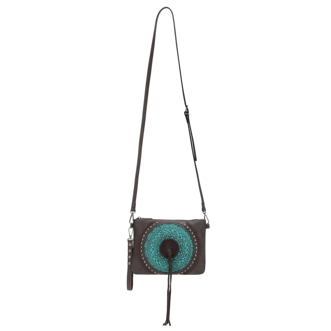 Wrangler Tooled Collection Clutch / Crossbody - Turquoise (6969635274829)