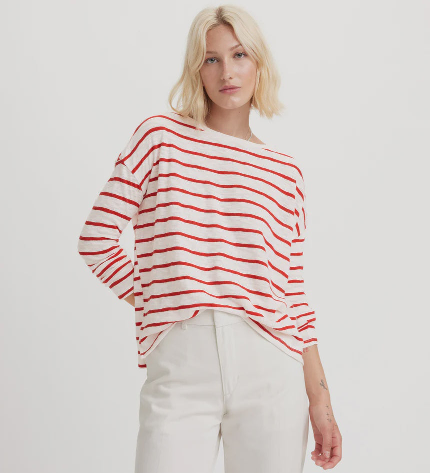 Womens Levi Strauss Margot Long Sleeve Tee Tshirt - Scarlet Smile5401180484287 (7453205200973)
