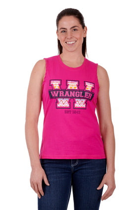 Womens Wrangler Cecilia Tank - Pink (6894491467853)