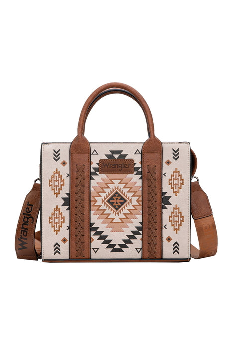 Wrangler Talia Aztec Crossbody Bag - Tan / Black / Natural / Turquoise