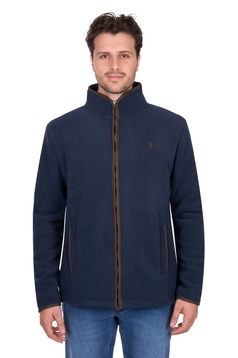 Mens Thomas Cook Adrian Fleece Jacket Zip up Jumper - Navy