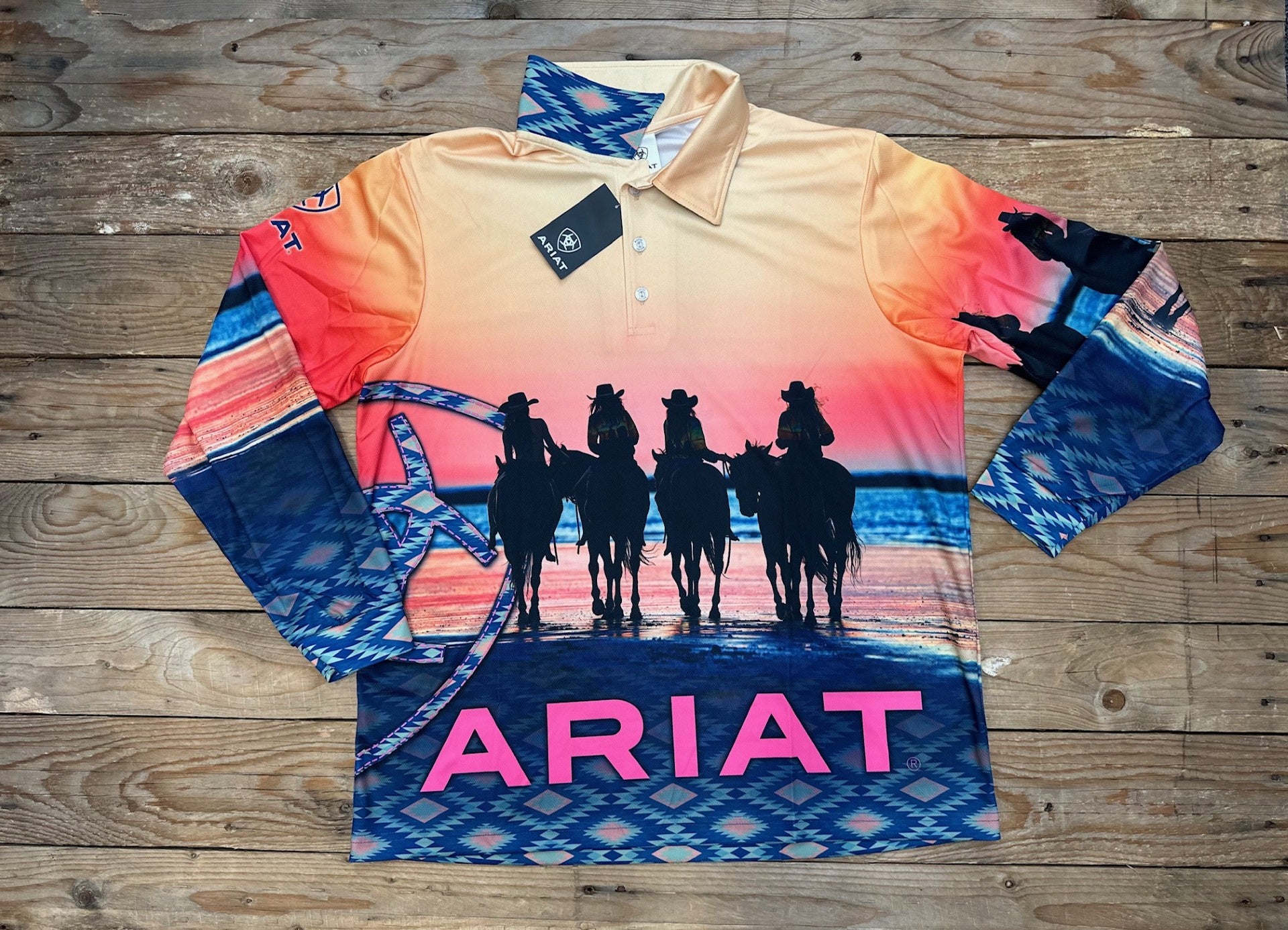 Adults Ariat Unisex Fishing Shirt - Coastal Cowgirls (7324511535181)