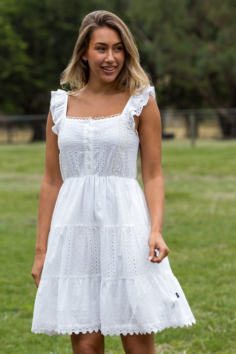Womens Pure Western Alison Dress - White