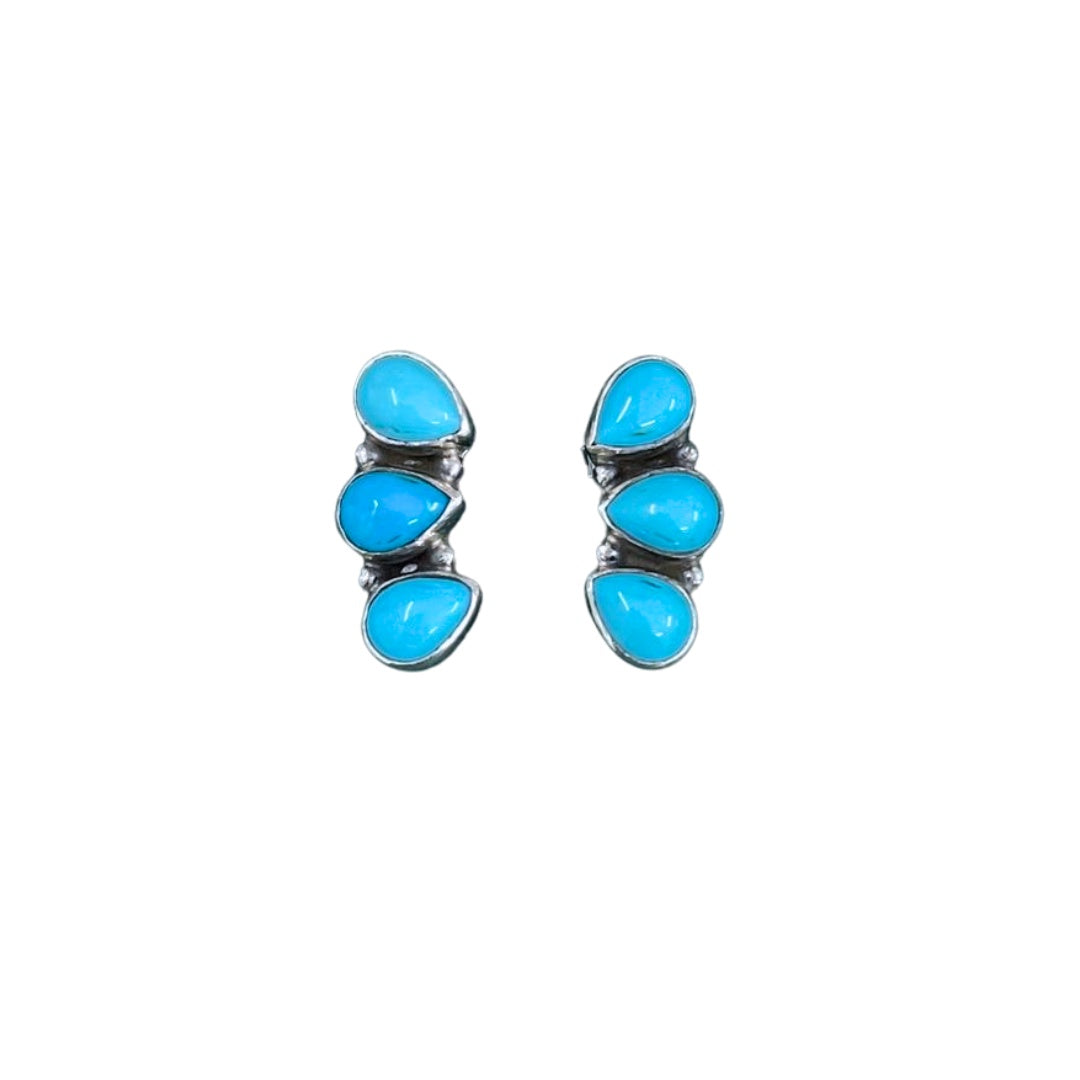 Wild Brumby Co - Kingman Turquoise Alpine Dew Earrings