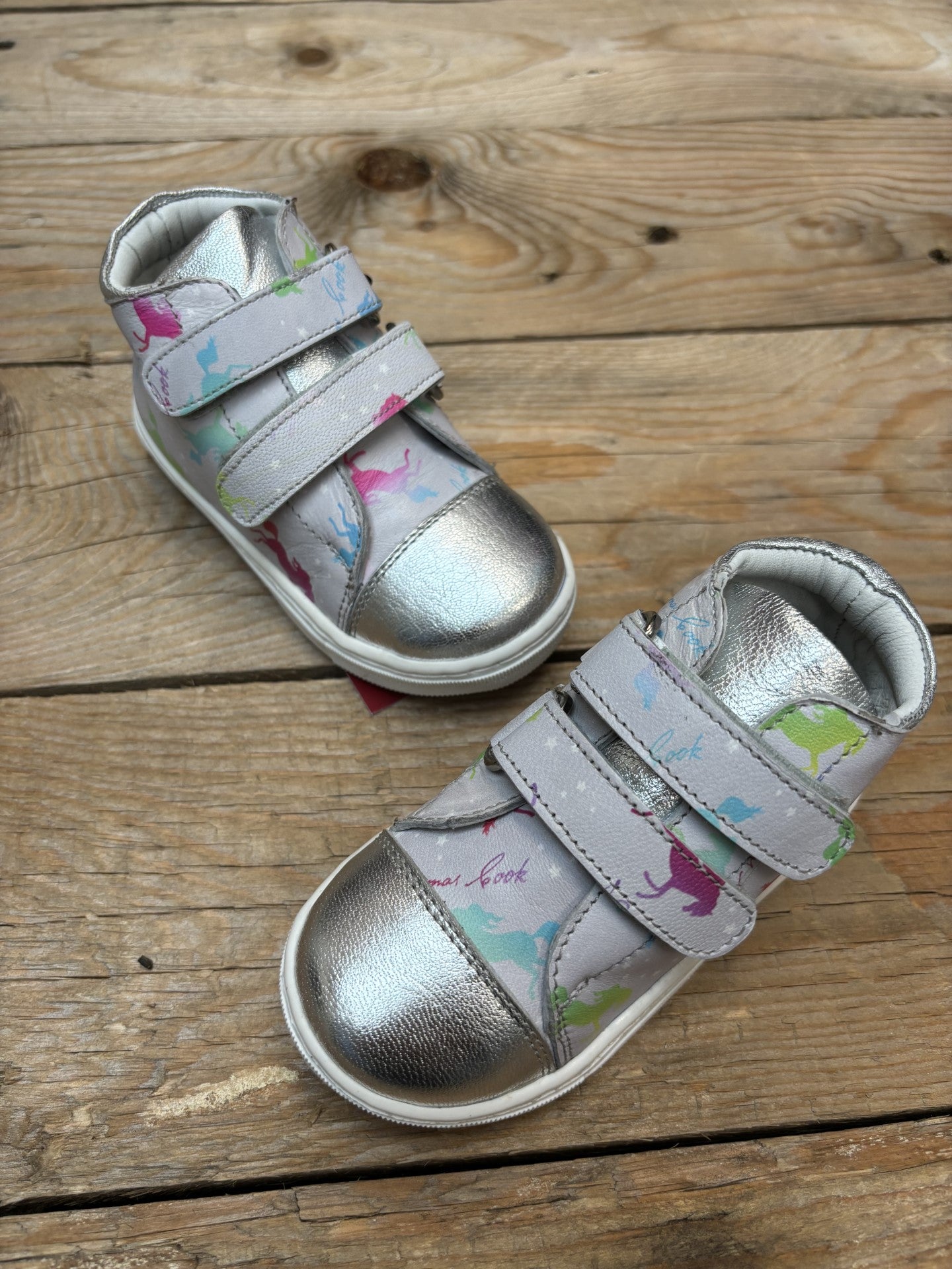 Infant Thomas Cook Altair Velcroshoe - Grey/silver (6833682415693)