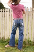 Girls Pure Western Ariana Bootcut  Jean - Retro Blue