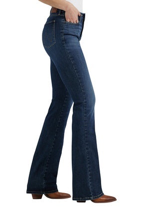 Womens Wrangler Bespoke High Rise Boot Cut Jean - 32 34 or 36 Leg