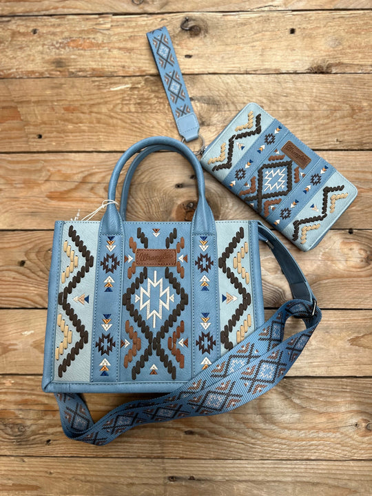 Wrangler Arizona Crossbody Bag - Blue or Tan (7370737647693)