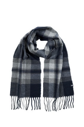 Thomas Cook Bonnell Scarf - Charcoal / Navy (7453213392973)
