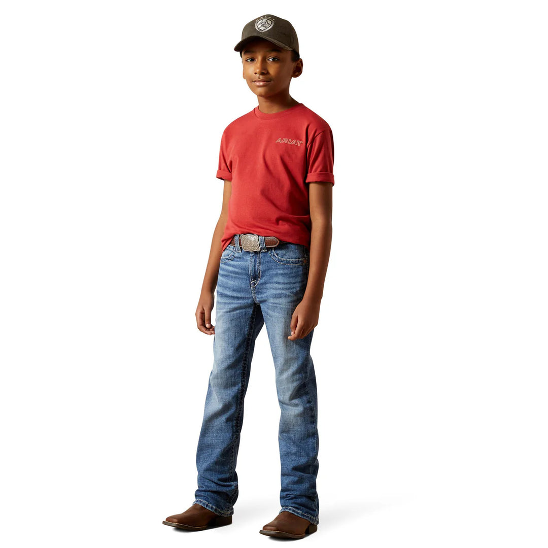 Boys Ariat B4 Boot Cut Jean - August Cory