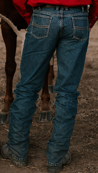 Mens Pilbara Western Brahman Slim Jean - Straight Leg