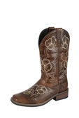 Womens Pure Western Brazos Boot - Dark Brown