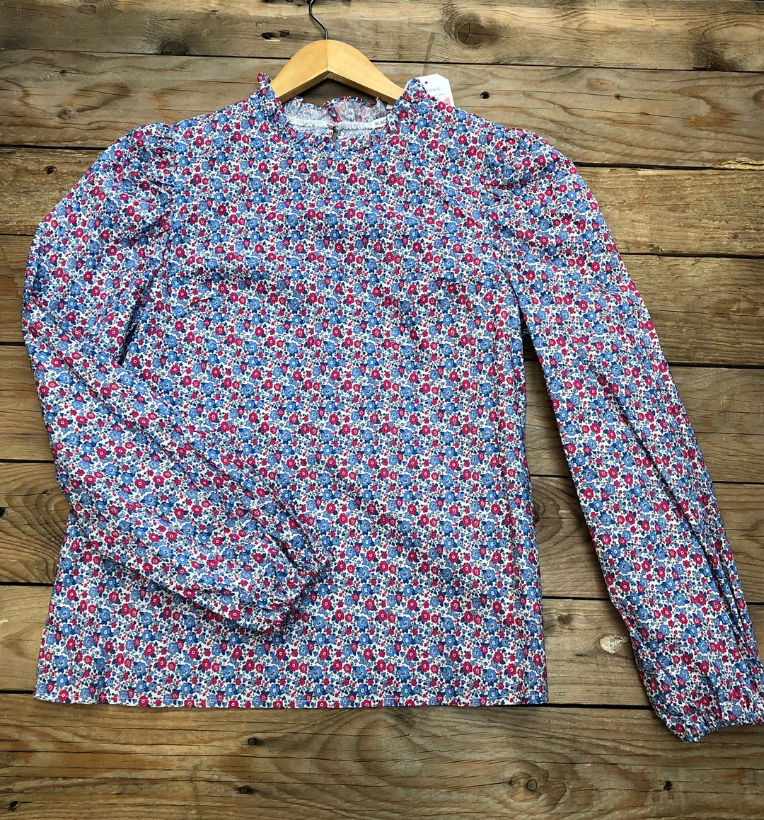 Womens Black Colt Brooke Blouse Shirt - Blue Floral (7335972962381)