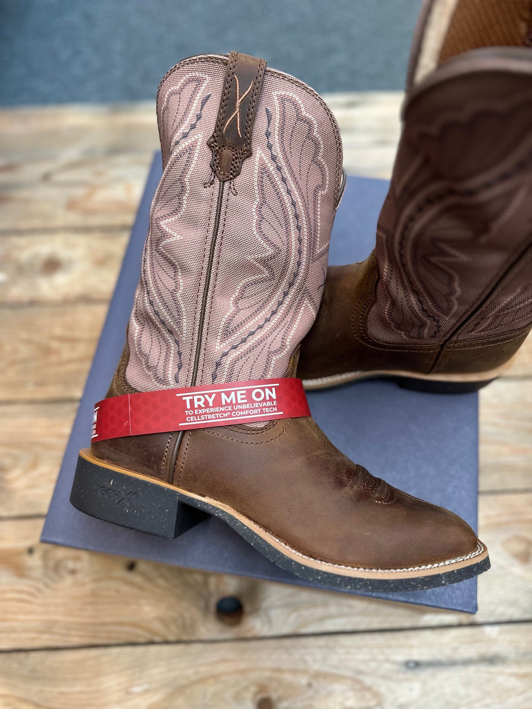 Womens Twisted X 11" Tech X2 Boot - Brown / Tobacco Canvas Shaft (7495251198029)