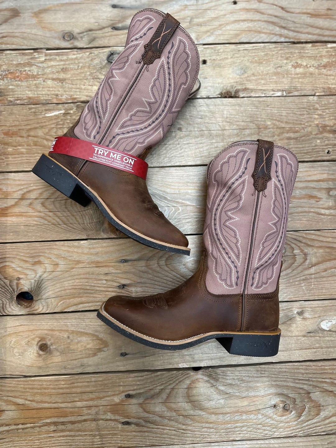 Womens Twisted X 11" Tech X2 Boot - Brown / Tobacco Canvas Shaft (7495251198029)
