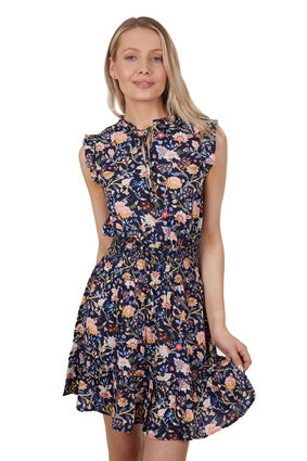 Womens Wrangler Cassidy Dress - Multi Print Navy (7348506001485)