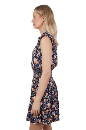 Womens Wrangler Cassidy Dress - Multi Print Navy (7348506001485)