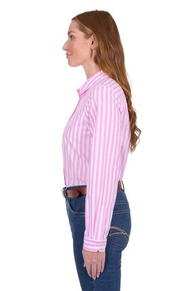 Women's Thomas Cook Charlotte Long Sleeve Shirt - Pink / White