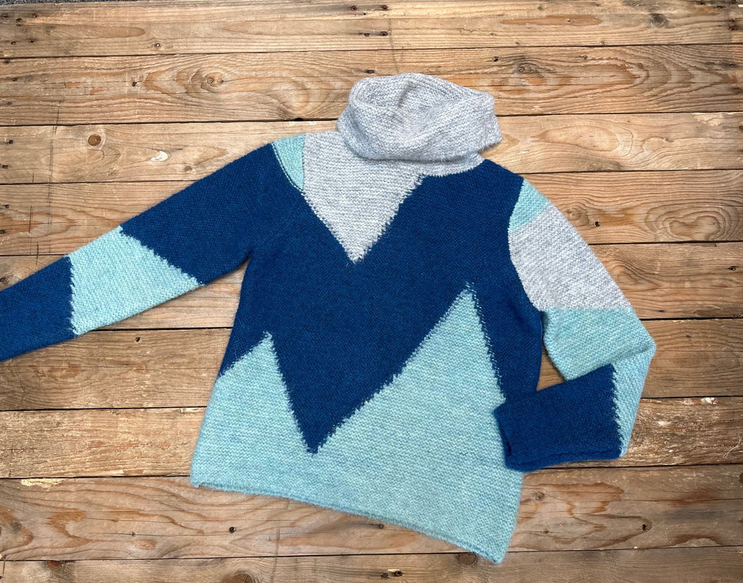 Womens Cowl Neck Pullover - Multi (7049858711629)