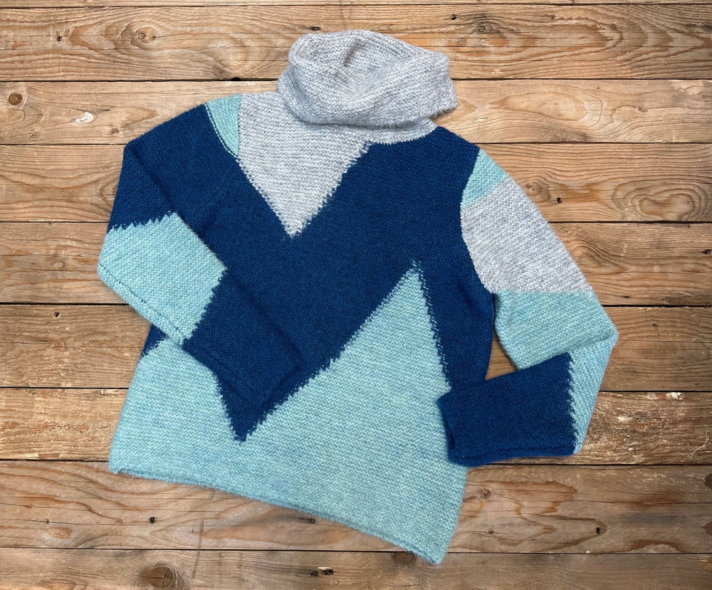 Womens Cowl Neck Pullover - Multi (7049858711629)