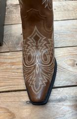 Womens Ariat Round Up Collins D Toe Western Boot - Smoked Wheat