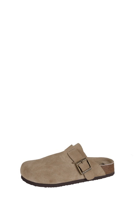 Womens Thomas Cook Cooya Suede Clog - Taupe