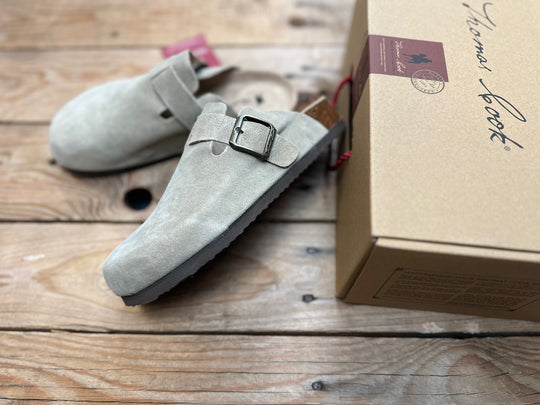 Womens Thomas Cook Cooya Suede Clog - Taupe